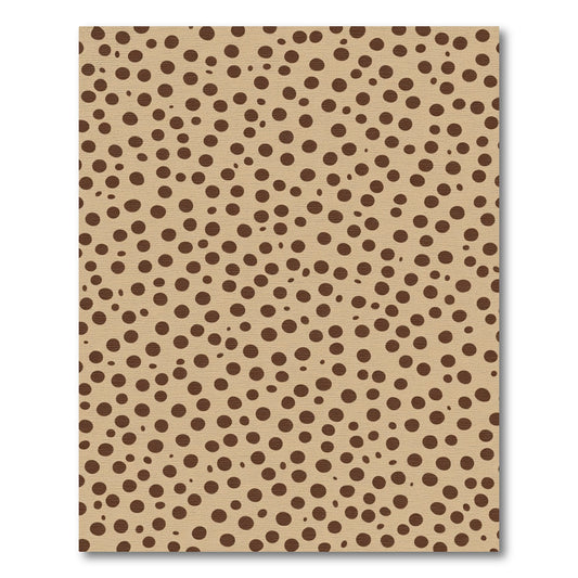 Brown Dot Speckle Throw Rug