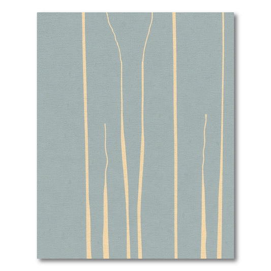 Soft Blue Beige Dripping Lines Rug