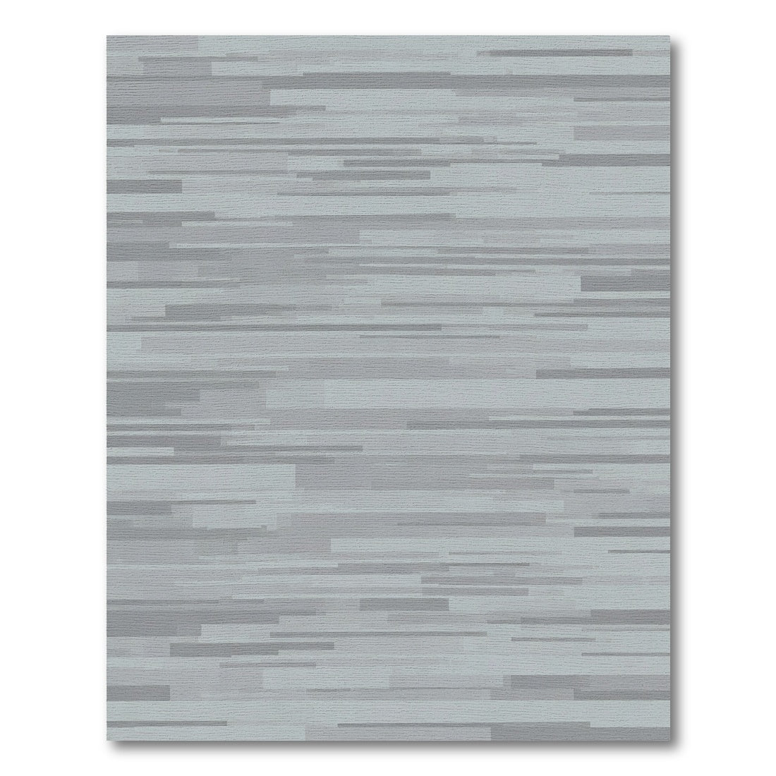 Subtle Grey Horizontal Stripe Rug