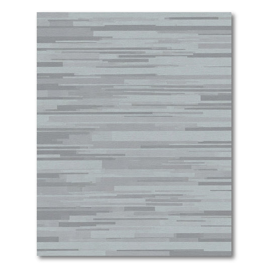 Subtle Grey Horizontal Stripe Rug