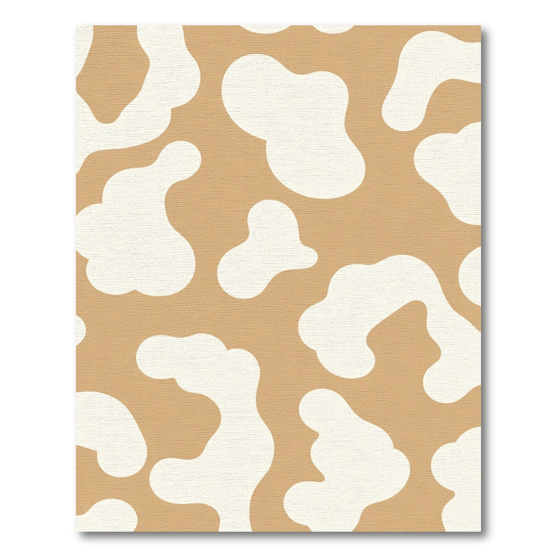 Brown White Organic Splatter Rug
