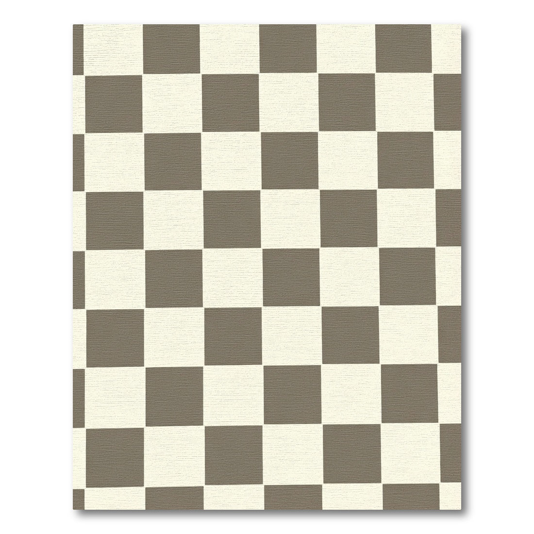 Classic Gray and White Checkerboard Rug