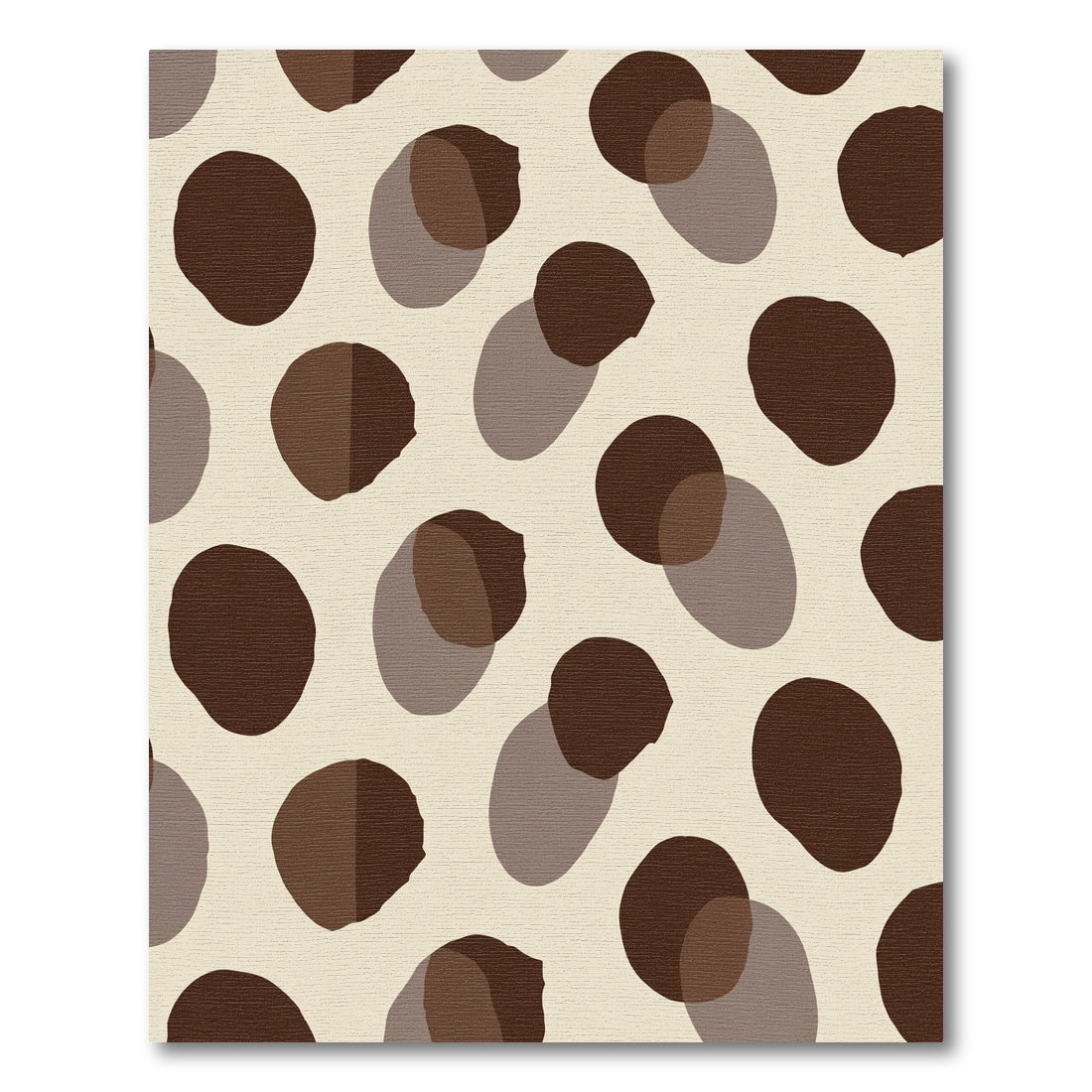 Brown Polka Dot Overlay Rug