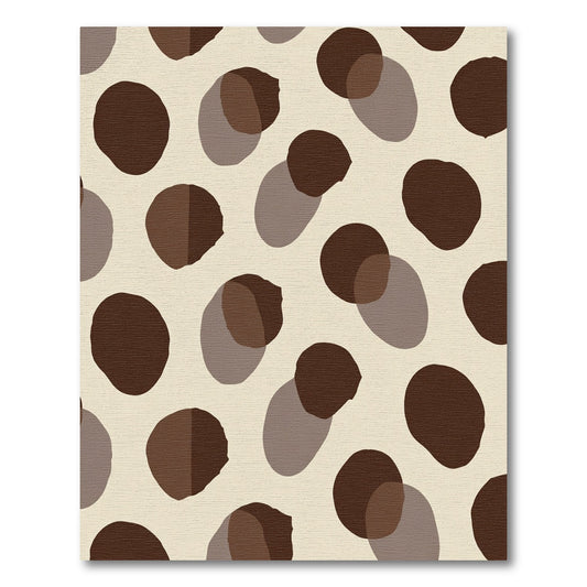 Brown Polka Dot Overlay Rug