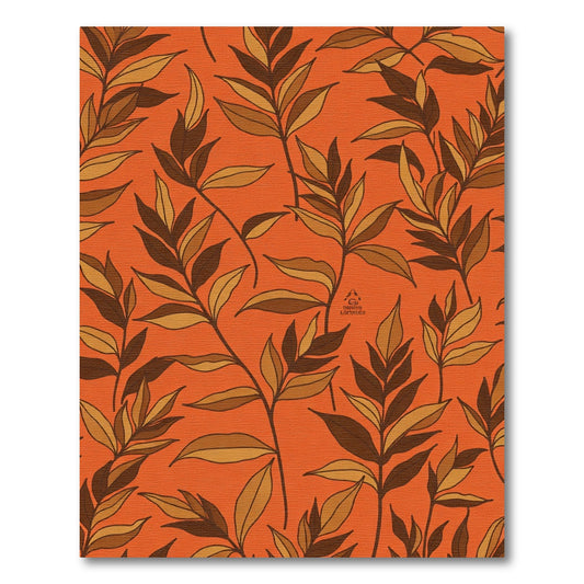 Terracotta Warm Leafy Branches Rug