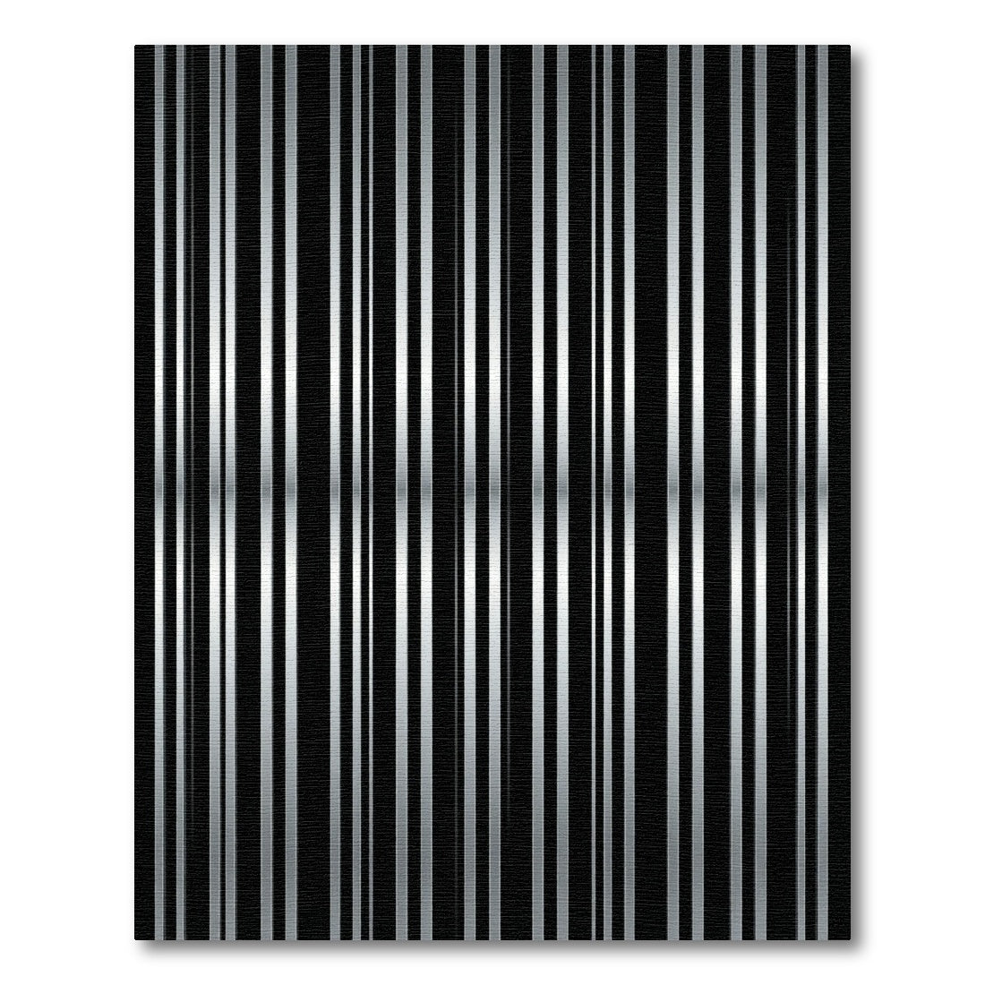 Minimalist Silver Vertical Stripes Rug