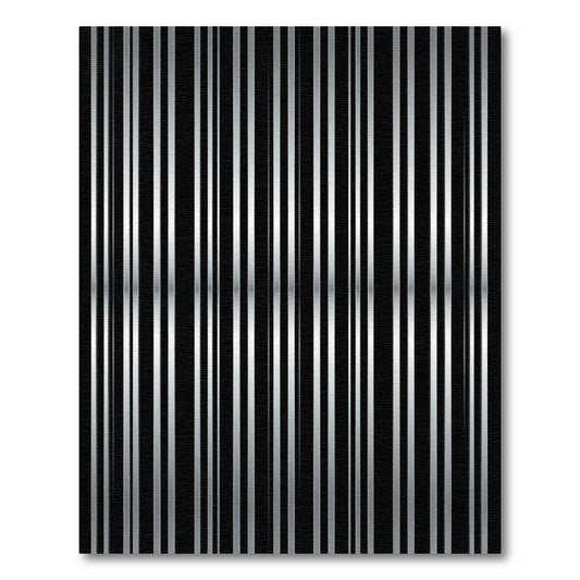 Minimalist Silver Vertical Stripes Rug