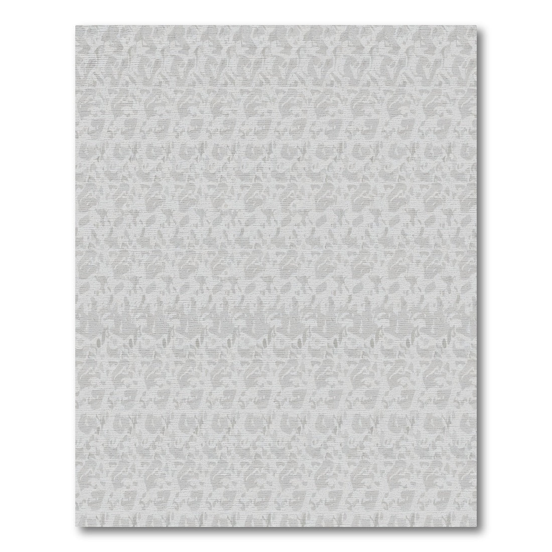 Soft Gray Abstract Organic Flow Rug