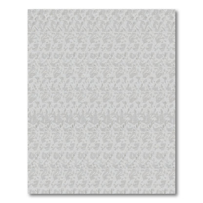Soft Gray Abstract Organic Flow Rug