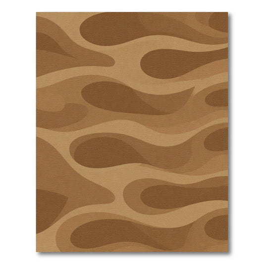 Earthy Tones Organic Wave Flow Rug