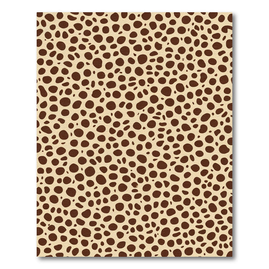 Brown Dot Spot Pattern Rug