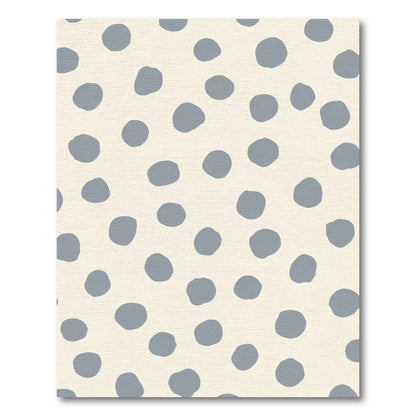 Pale Blue Polka Dot Organic Rug