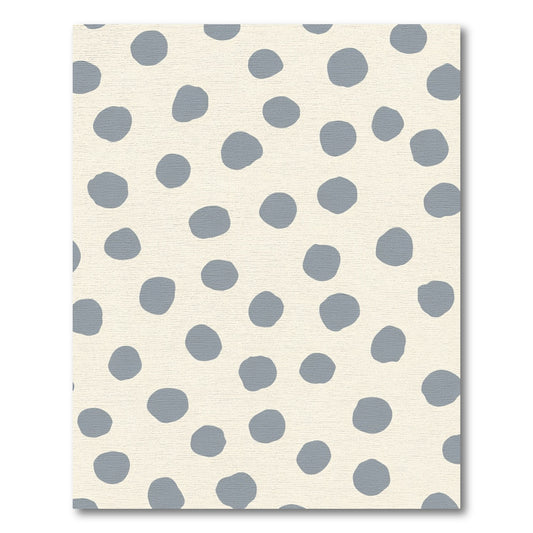 Pale Blue Polka Dot Organic Rug