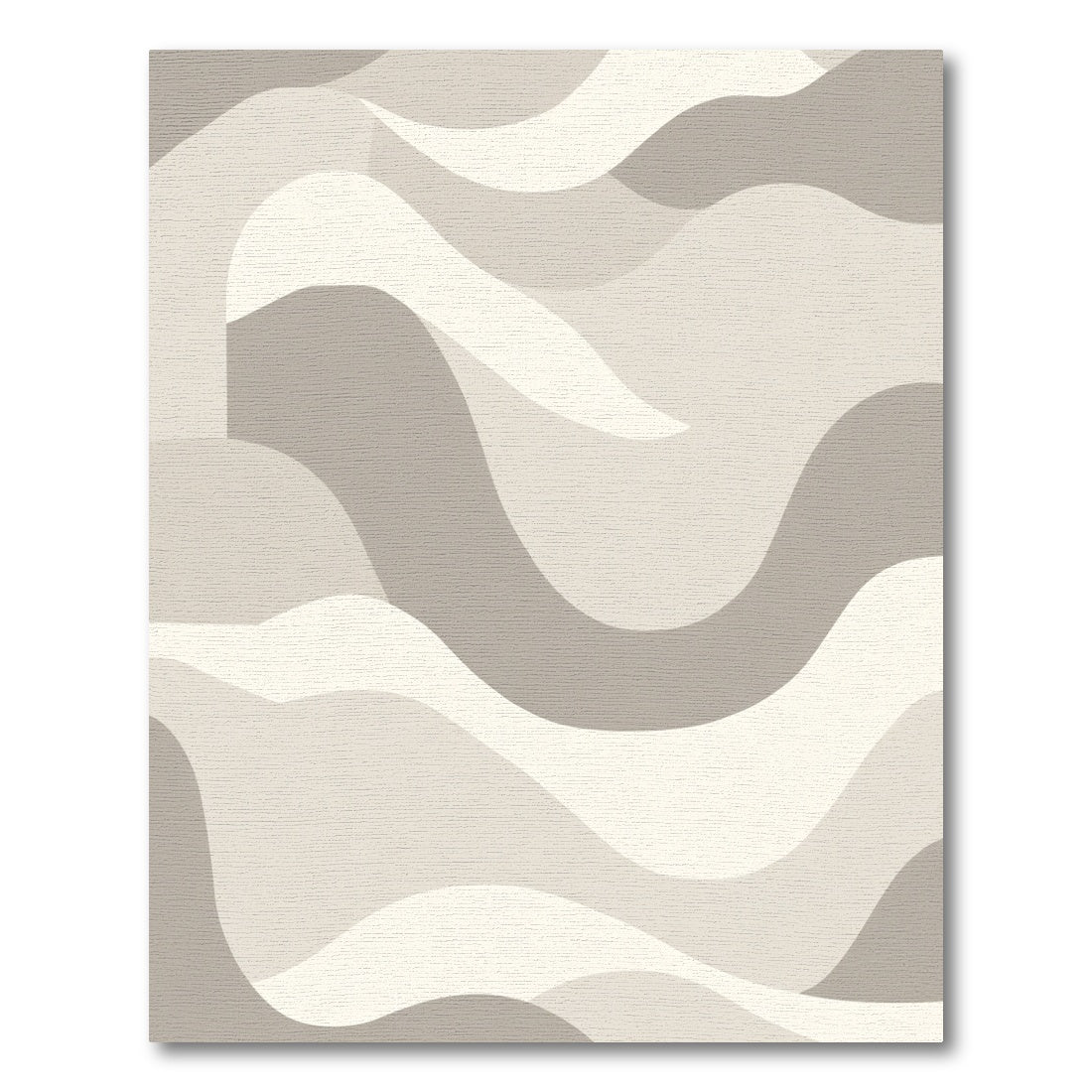 Neutral Sand Dune Abstract Waves Rug