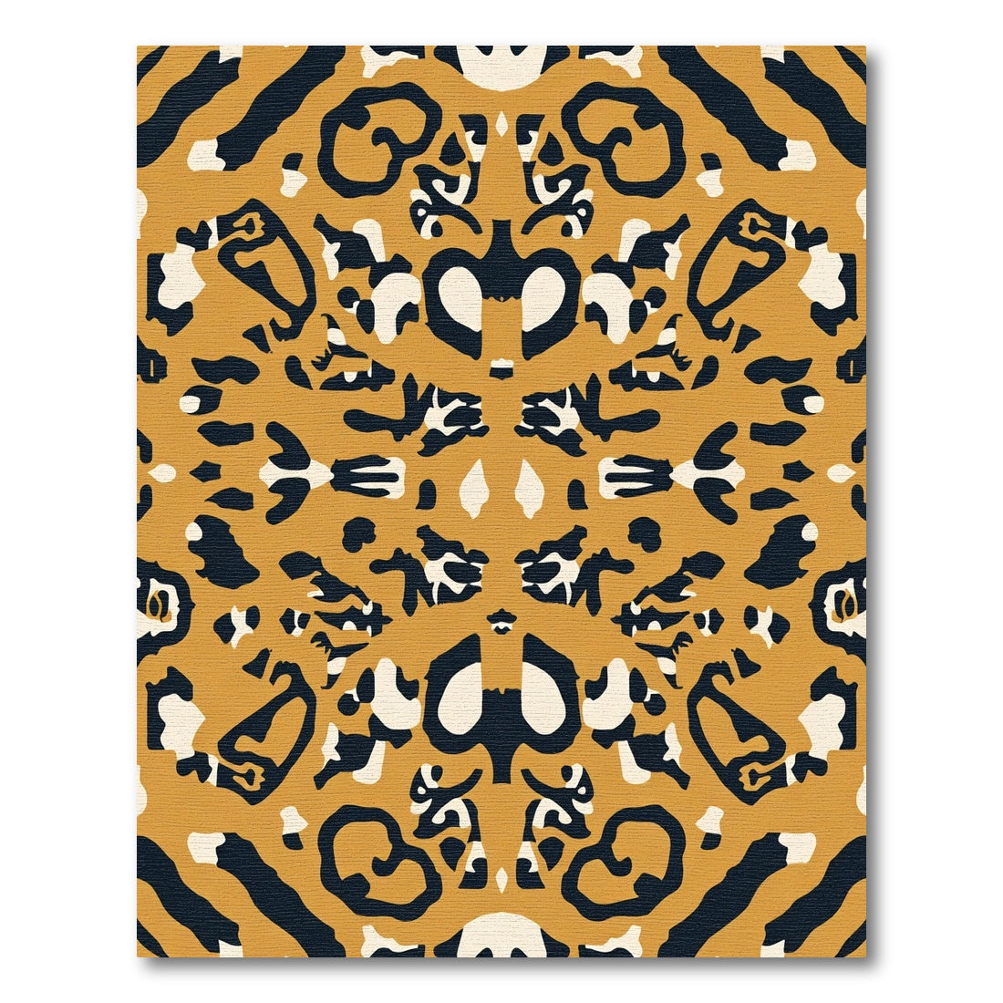 Bold Ochre Animalistic Spot Rug