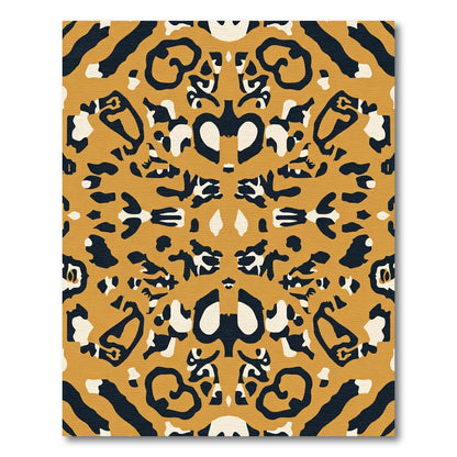 Bold Ochre Animalistic Spot Rug