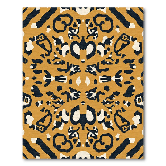Bold Ochre Animalistic Spot Rug