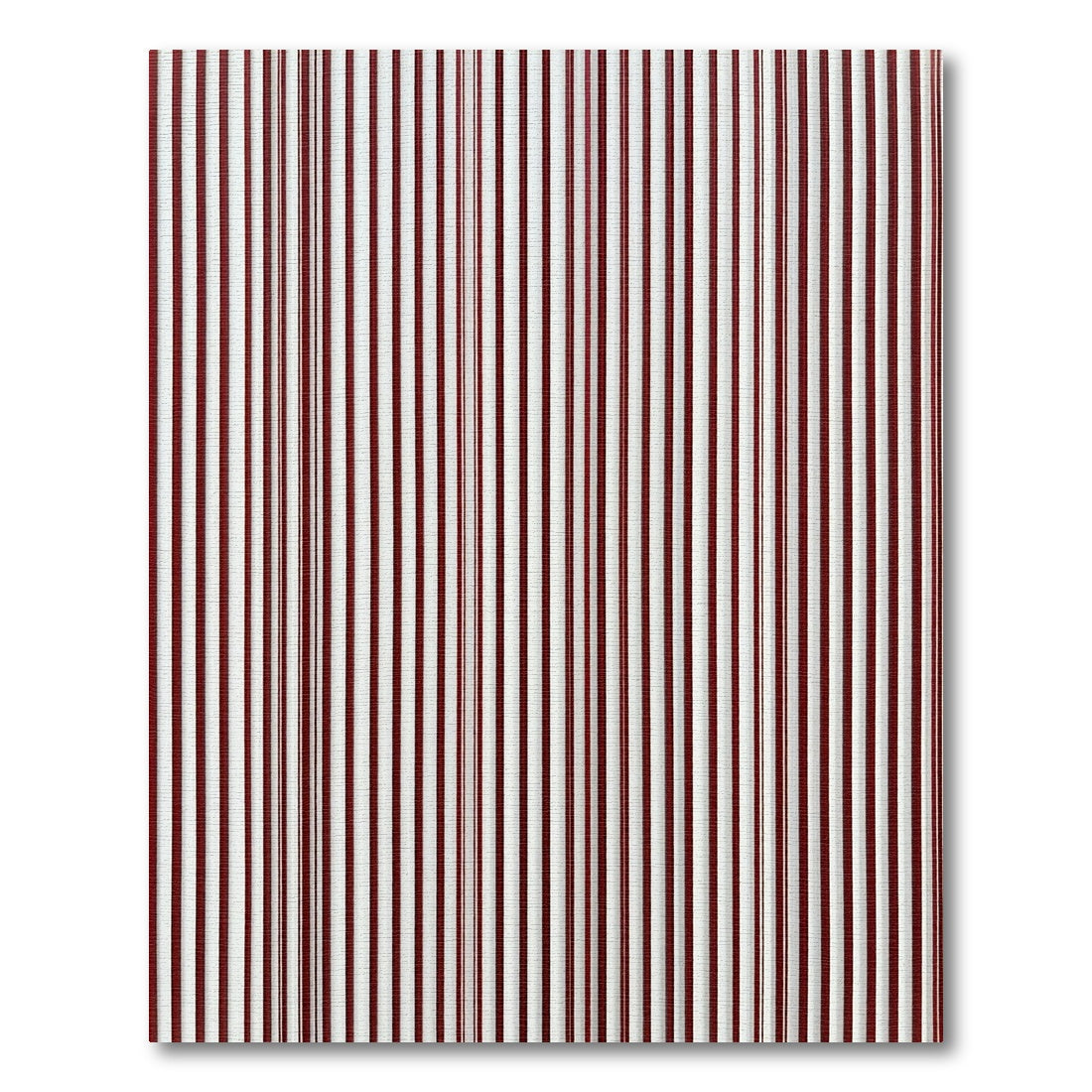 Rich Crimson Vertical Stripe Rug