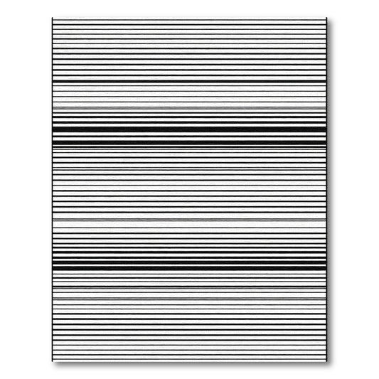 Minimalist Black White Stripe Rug