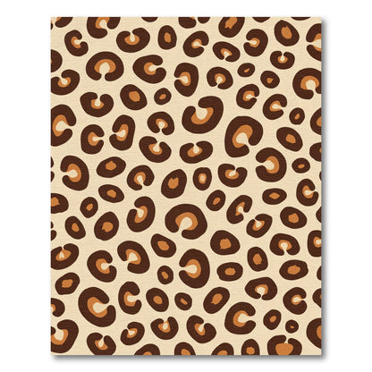 Beige Brown Spotted Wild Animal Spots Rug