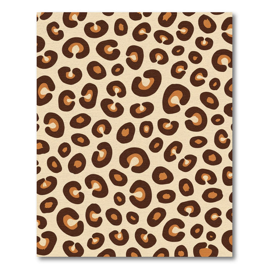 Beige Brown Spotted Wild Animal Spots Rug