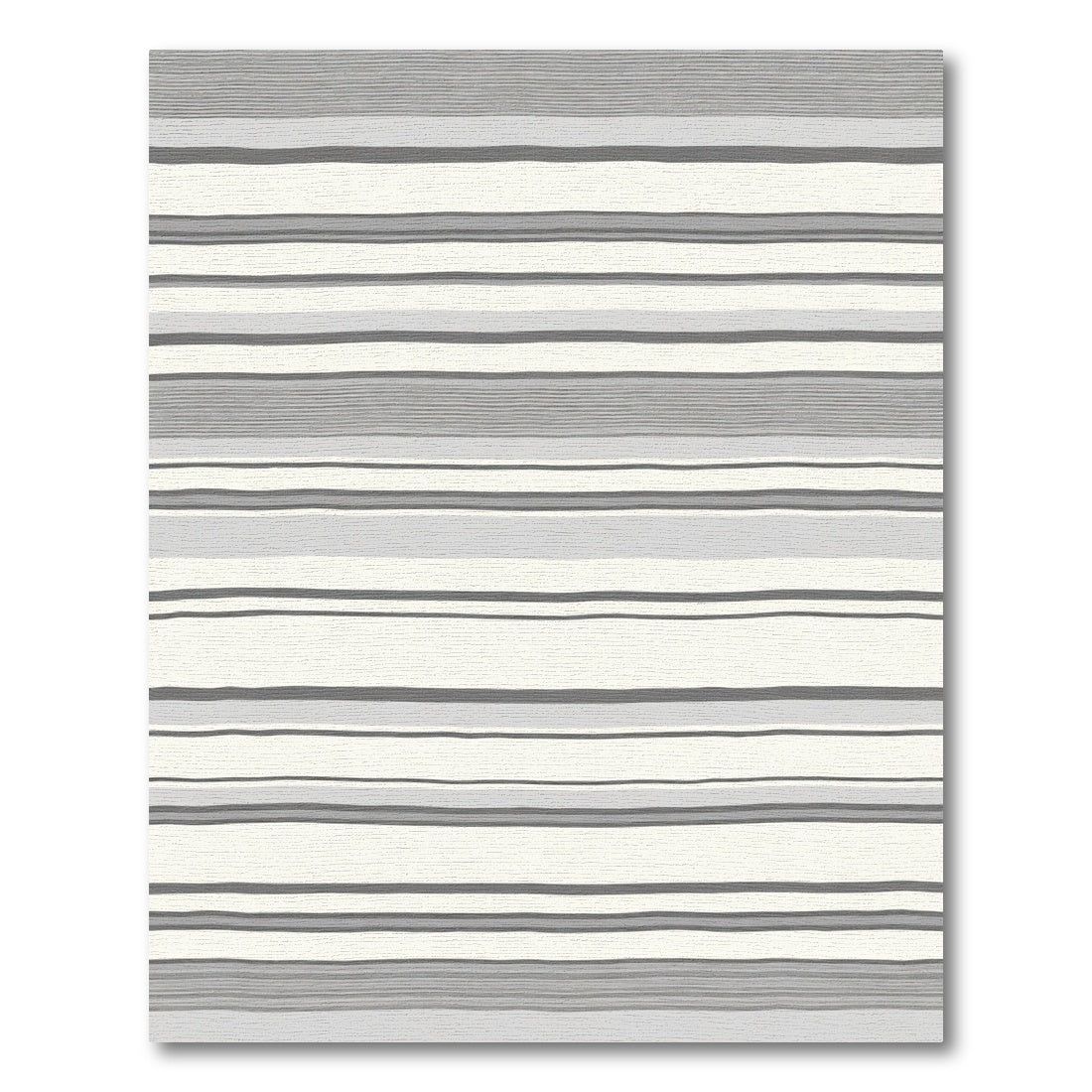 Neutral Tones Textured Stripe Rug