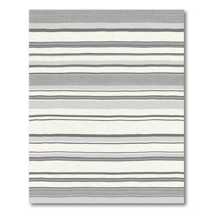 Neutral Tones Textured Stripe Rug