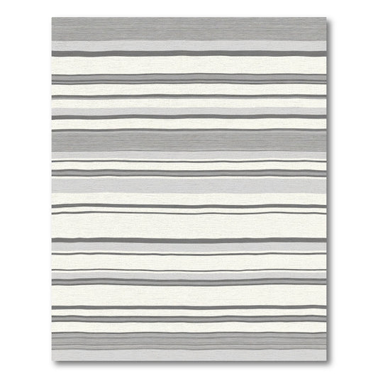 Neutral Tones Textured Stripe Rug