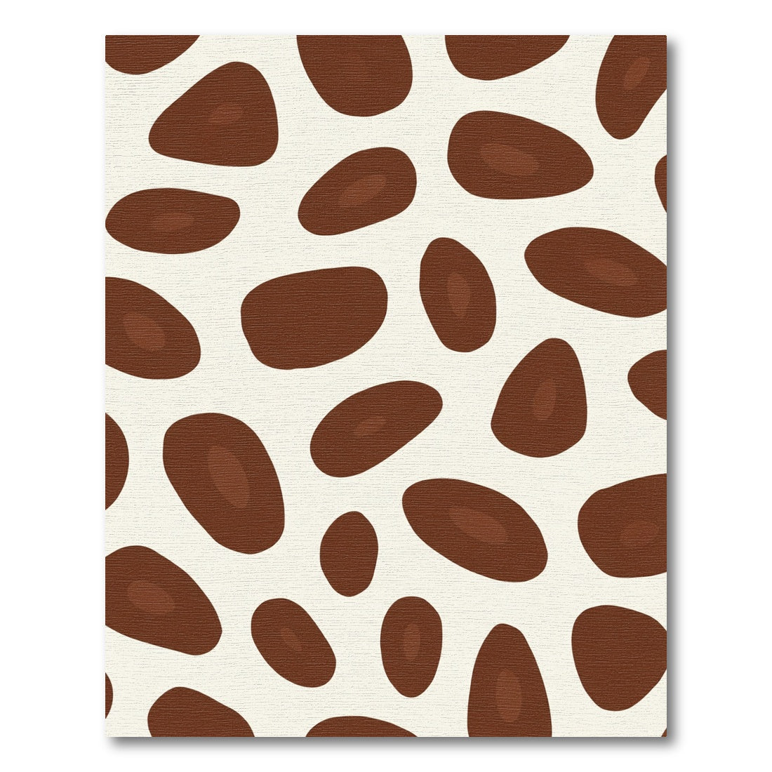 Brown Cream Organic Spots Rug