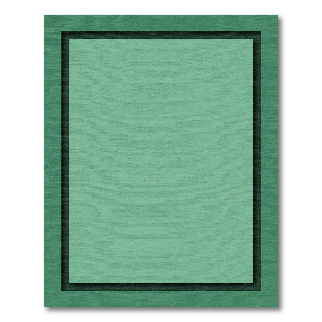 Serene teal layered border backdrop Rug