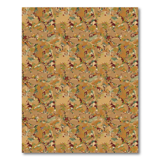 Earthy Abstract Organic Swirl Rug