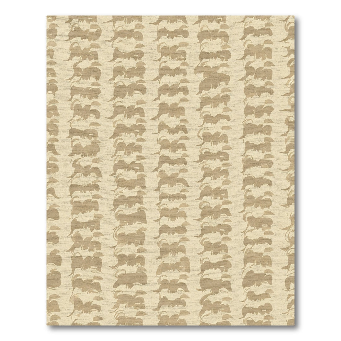 Tan Abstract Bow Vertical Textured Rug