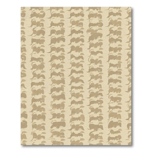 Tan Abstract Bow Vertical Textured Rug