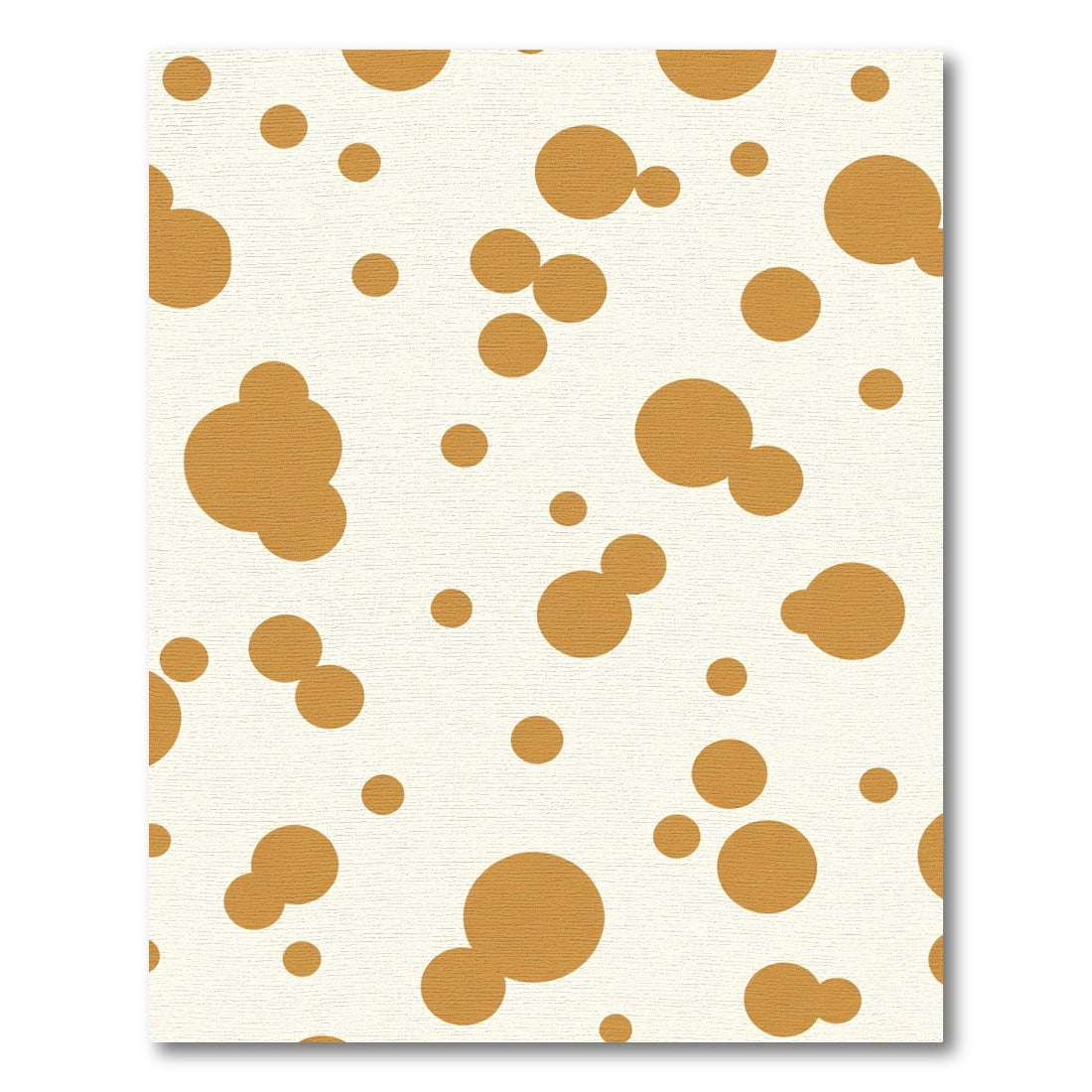 Golden Spots Round Scatter Rug