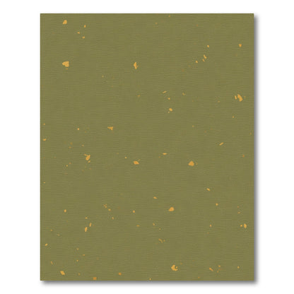 Olive Gold Speckled Abstract Rug