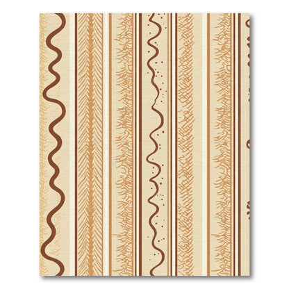 Earthy Wavy Stripe Textured Rug