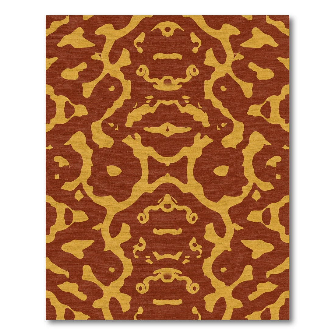 Rusty Gold Organic Symmetrical Rug