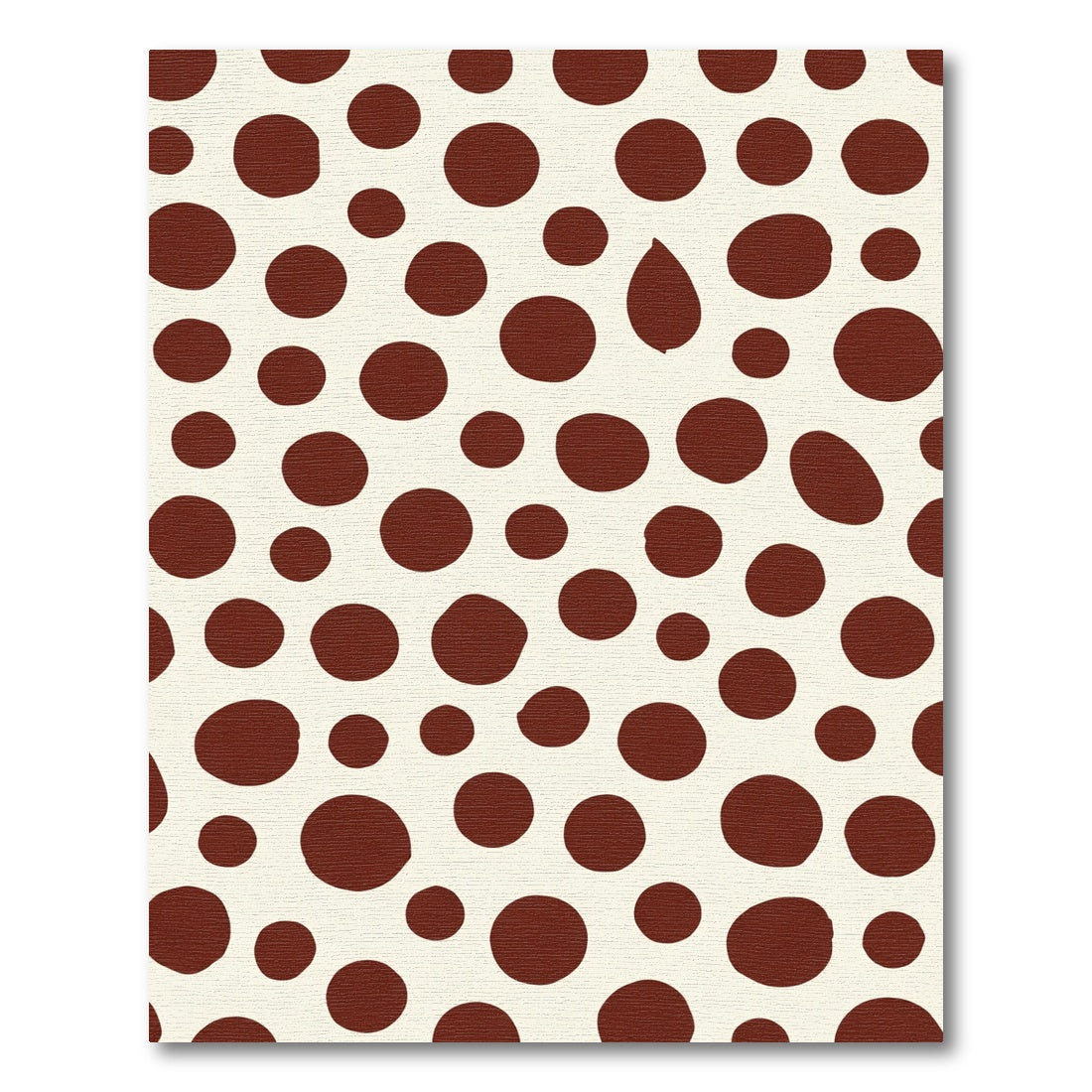 Crimson Dot Scatter Background Rug