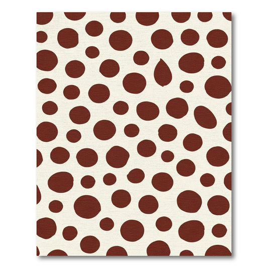 Crimson Dot Scatter Background Rug