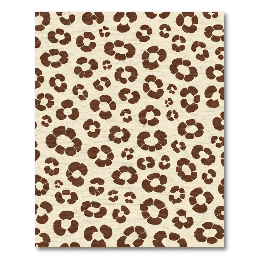 Brown Leopard Spot Scattered Rug