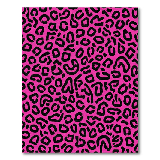 Bold Hot Pink Animal Spots Rug