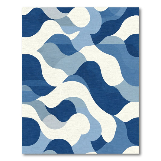 Deep Ocean Wave Abstract Art Rug