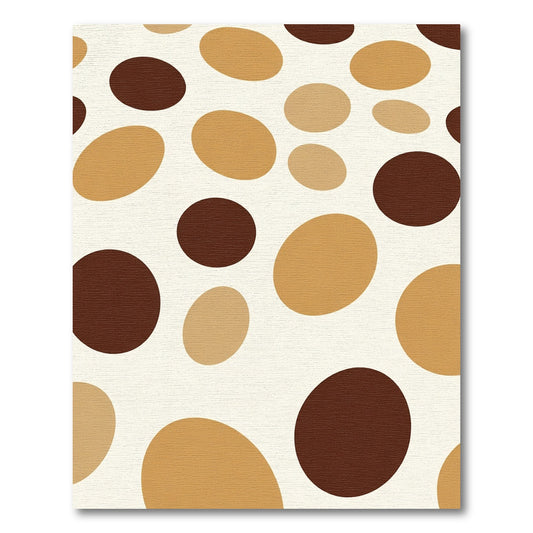 Earthy Oval Spots Scatter Rug