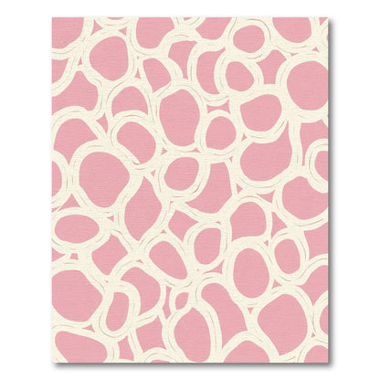 Pastel Pink Organic Bubble Flow Rug