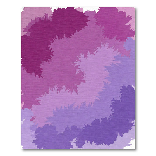 Magenta Purple Abstract Jagged Layers Rug