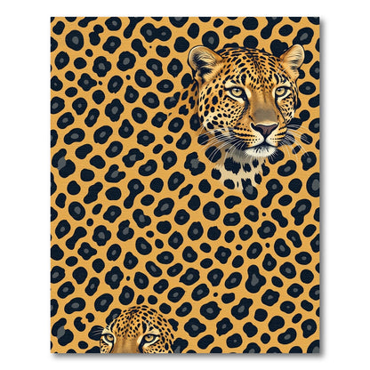 Bold Animal Print Leopard Face Rug