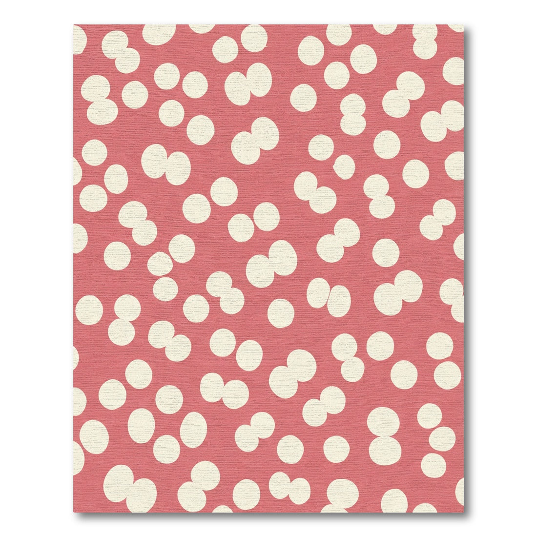 Coral Dots Contemporary Polka Rug