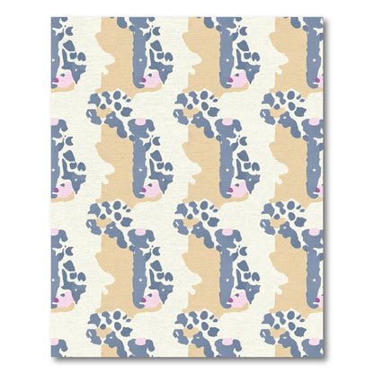 Textured Abstract Blob Composition Rug