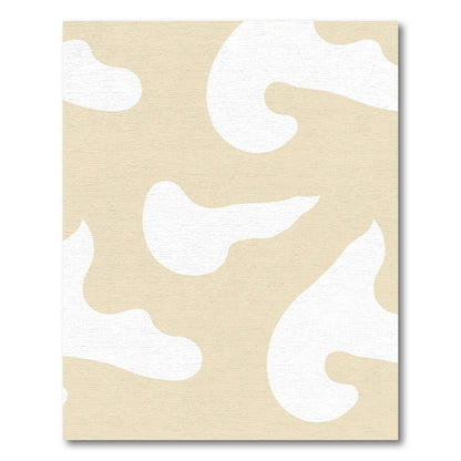 Neutral Cream Organic Blobs Rug