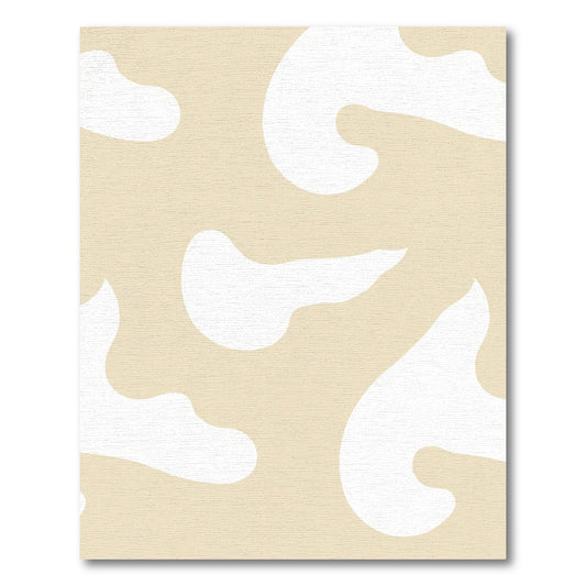 Neutral Cream Organic Blobs Rug